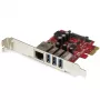 StarTech.com 3-portová PCI Express USB 3.0 karta + gigabitový Ethernet