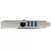 StarTech.com 3-portová PCI Express USB 3.0 karta + gigabitový Ethernet