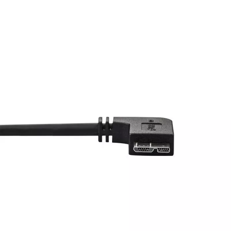 StarTech.com tenký Micro USB 3.0 kábel – M/M – ľavouhlý Micro-USB – 0,5 m (20 palcov)