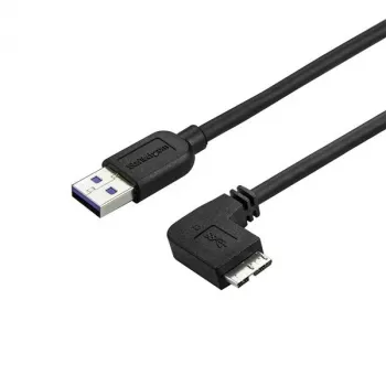 StarTech.com tenký Micro-USB 3.0 kábel – M/M – pravouhlý Micro-USB – 0,5 m (20 palcov)