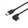 StarTech.com tenký Micro-USB 3.0 kábel – M/M – pravouhlý Micro-USB – 0,5 m (20 palcov)