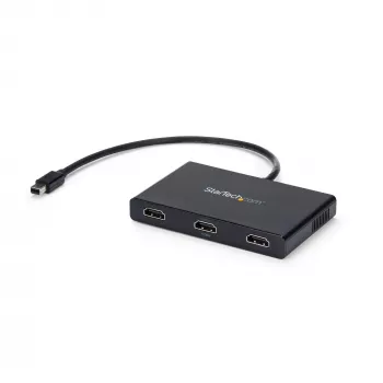 StarTech.com 3-portový multi monitor adaptér – Mini DisplayPort na HDMI MST hub – Triple 1080p alebo Dual 4K 30Hz – video splitter pre rozšírený režim pracovnej plochy iba na Windows – mDP 1.2 na 3x HDMI