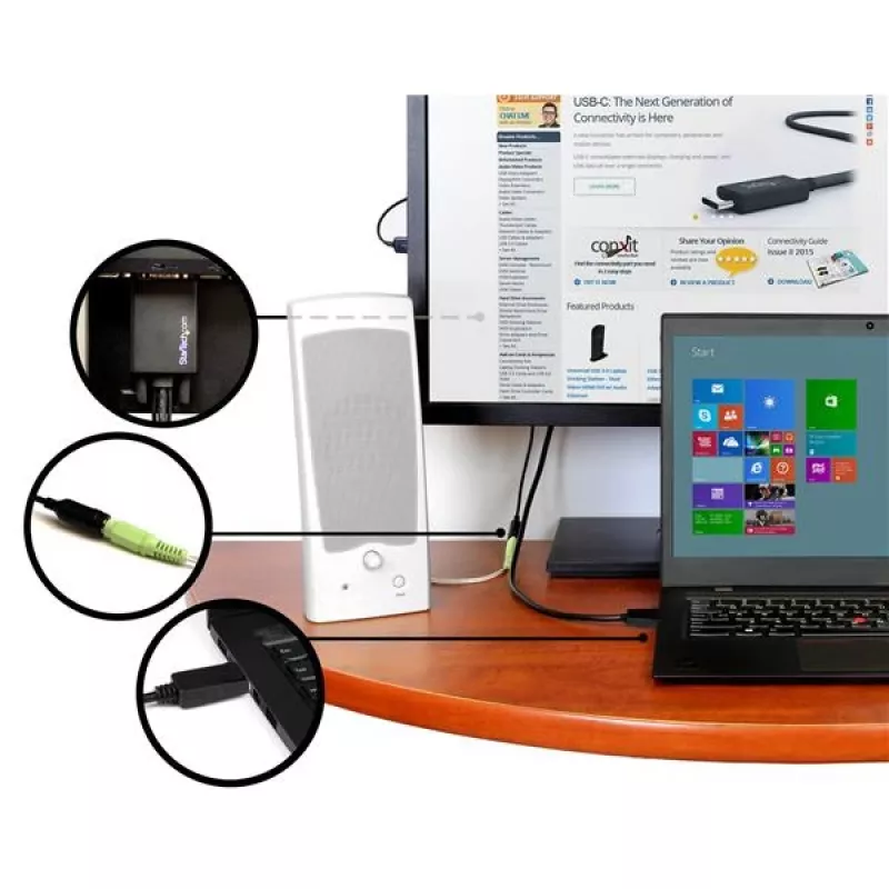 StarTech.com DisplayPort na VGA adaptérový kábel so zvukom – 6 stôp (2 m)