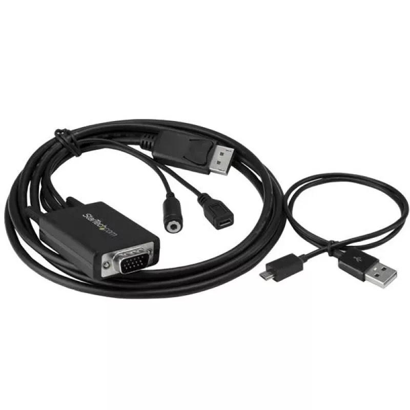 StarTech.com DisplayPort na VGA adaptérový kábel so zvukom – 6 stôp (2 m)