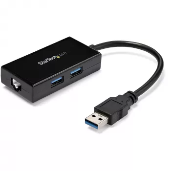 StarTech.com USB na Ethernet adaptér, USB 3.0 na 10/100/1000 Gigabit Ethernet LAN konvertor pre notebooky, 11,8