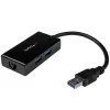 StarTech.com USB na Ethernet adaptér, USB 3.0 na 10/100/1000 Gigabit Ethernet LAN konvertor pre notebooky, 11,8