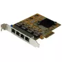 StarTech.com 4-portová PCIe Gigabit sieťová karta, interná, káblová, PCI Express, Ethernet, 2000 Mbit/s