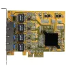 StarTech.com 4-portová PCIe Gigabit sieťová karta, interná, káblová, PCI Express, Ethernet, 2000 Mbit/s