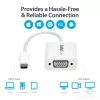 StarTech.com USB-C na VGA adaptér – biely, 3.2 Gen 1 (3.1 Gen 1), USB Type-C, VGA (D-Sub) výstup, 1920 x 1200 pixelov