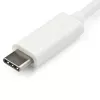 StarTech.com USB-C na VGA adaptér – biely, 3.2 Gen 1 (3.1 Gen 1), USB Type-C, VGA (D-Sub) výstup, 1920 x 1200 pixelov