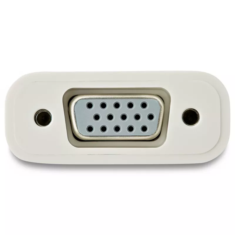 StarTech.com USB-C na VGA adaptér – biely, 3.2 Gen 1 (3.1 Gen 1), USB Type-C, VGA (D-Sub) výstup, 1920 x 1200 pixelov