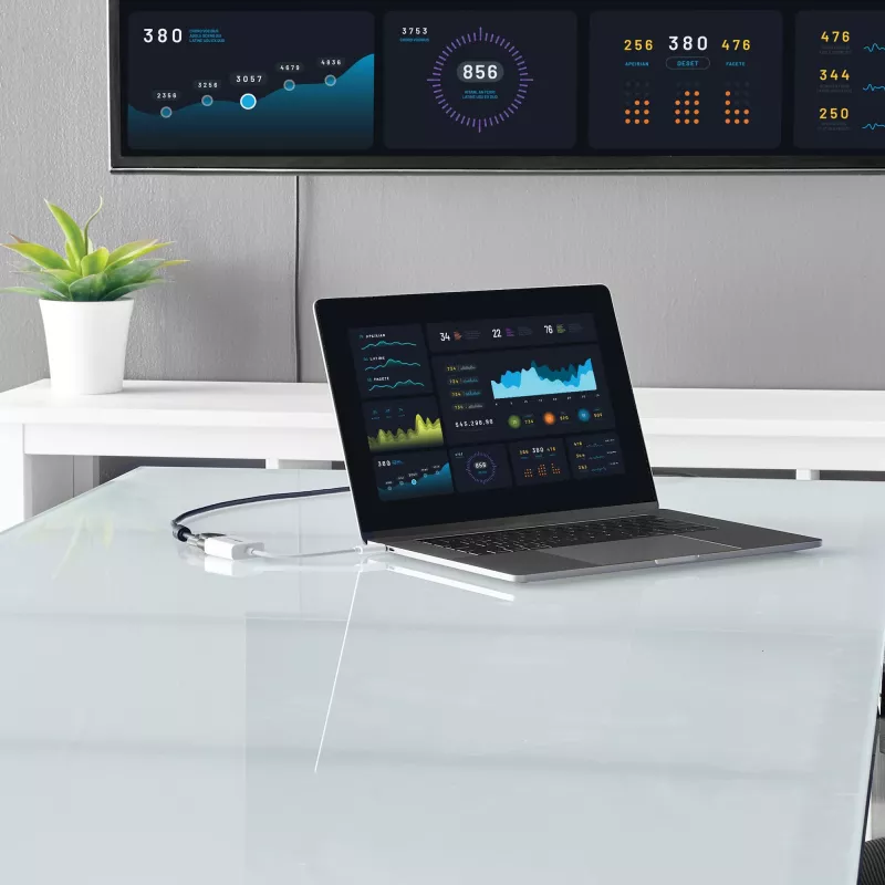 StarTech.com USB-C na VGA adaptér – biely, 3.2 Gen 1 (3.1 Gen 1), USB Type-C, VGA (D-Sub) výstup, 1920 x 1200 pixelov