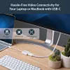 StarTech.com USB-C na DisplayPort adaptér – 4K 60Hz/8K 30Hz – USB Type-C na DP 1.4 HBR2 adaptér dongle – kompaktný USB-C (DP Alt Mode) monitor video konvertor – kompatibilný s Thunderbolt 3 – biely