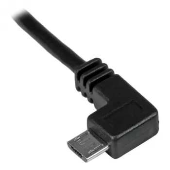 StarTech.com Micro-USB nabíjací a synchronizačný kábel M/M – ľavouhlý Micro-USB – 30/24 AWG – 1 m (3 stopy)