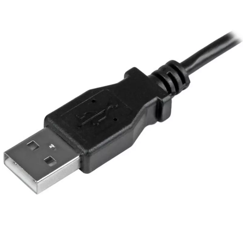 StarTech.com Micro-USB nabíjací a synchronizačný kábel M/M – ľavouhlý Micro-USB – 24 AWG – 2 m