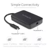 StarTech.com Thunderbolt 3 na Thunderbolt 2 adaptér – TB3 notebook na TB2 displeje a zariadenia – Thunderbolt 2 20 Gbit/s alebo Thunderbolt 1 10 Gbit/s konvertor – Thunderbolt 3 certifikovaný – Windows/Mac