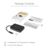 StarTech.com Thunderbolt 3 na Thunderbolt 2 adaptér – TB3 notebook na TB2 displeje a zariadenia – Thunderbolt 2 20 Gbit/s alebo Thunderbolt 1 10 Gbit/s konvertor – Thunderbolt 3 certifikovaný – Windows/Mac
