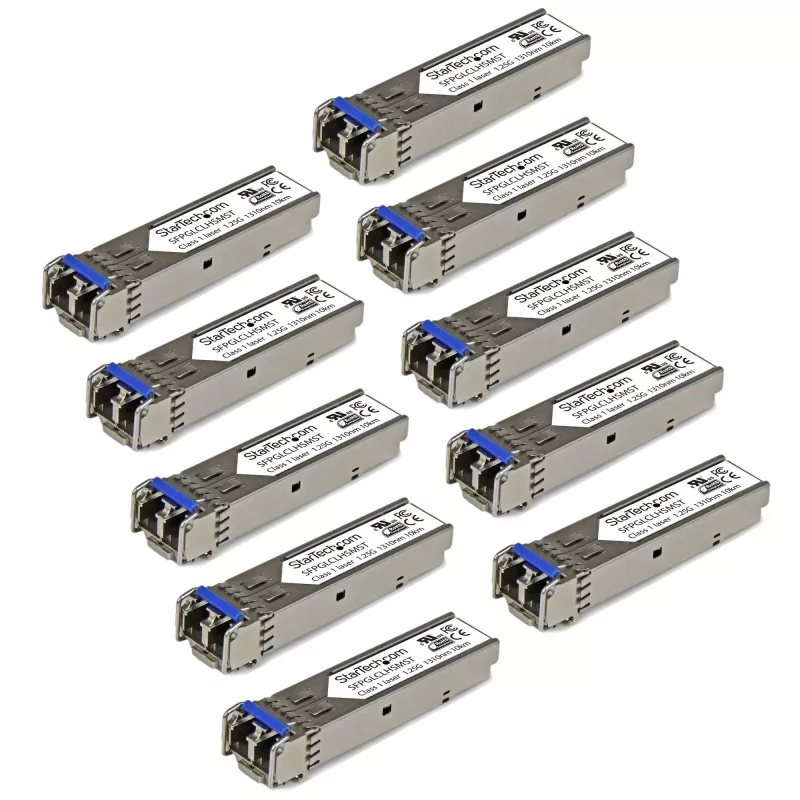 StarTech.com Cisco GLC-LH-SM kompatibilný SFP transceiver modul – 1000BASE-LX/LH – 10ER-PACK