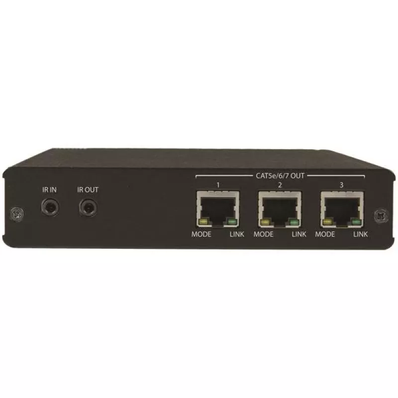 StarTech.com 3-portový HDBaseT extender kit s 3 prijímačmi – 1x3 HDMI cez CAT5e splitter – až do 4K
