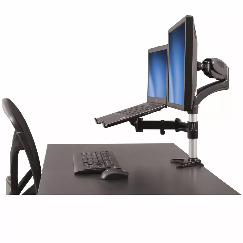 StarTech.com stolový monitor rameno s držiakom na notebook – plne pohyblivé – kĺbové