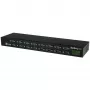 StarTech.com 16-portový USB na sériový adaptér hub, USB 2.0 Type-B, sériový, 480 Mbit/s, čierny, oceľ, 36 W