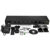 StarTech.com 16-portový USB na sériový adaptér hub, USB 2.0 Type-B, sériový, 480 Mbit/s, čierny, oceľ, 36 W