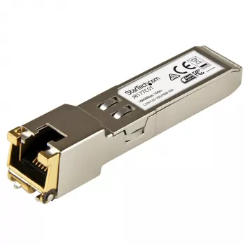 StarTech.com HP J8177C kompatibilný SFP transceiver modul – 1000BASE-T ~ HPE J8177C kompatibilný SFP modul – 1000BASE-T – SFP na RJ45 Cat6/Cat5e – 1GE Gigabit Ethernet SFP – RJ-45 100 m – HPE 1810, 1820, 2530