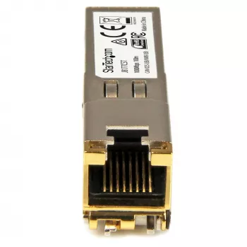 StarTech.com HP J8177C kompatibilný SFP transceiver modul – 1000BASE-T ~ HPE J8177C kompatibilný SFP modul – 1000BASE-T – SFP na RJ45 Cat6/Cat5e – 1GE Gigabit Ethernet SFP – RJ-45 100 m – HPE 1810, 1820, 2530