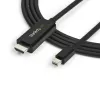 StarTech.com 3 m Mini DisplayPort na HDMI kábel – 4K 30 Hz video – mDP na HDMI adaptérový kábel – Mini DP alebo Thunderbolt 1/2 Mac/PC na HDMI monitor/display – mDP na HDMI konvertorový kábel