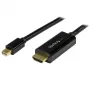 StarTech.com 15 ft (5 m) Mini DisplayPort na HDMI kábel – 4K 30 Hz video – mDP na HDMI adaptérový kábel – Mini DP alebo Thunderbolt 1/2 Mac/PC na HDMI monitor/display – mDP na HDMI konvertorový kábel