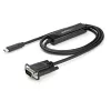 StarTech.com 1 m USB-C na VGA kábel – 1920x1200/1080p USB Type-C na VGA aktívny video adaptérový kábel – kompatibilný s Thunderbolt 3 – laptop na VGA monitor/projektor – DP Alt Mode HBR2