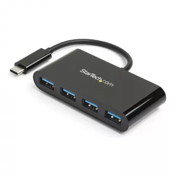 StarTech.com 4-port USB-C hub – USB-C na 4x USB-A – USB 3.0 hub – napájaný zbernice ~ 4-port USB-C hub – USB-C na 4x USB-A – USB 3.0 hub – 5 Gbps – napájaný zbernice
