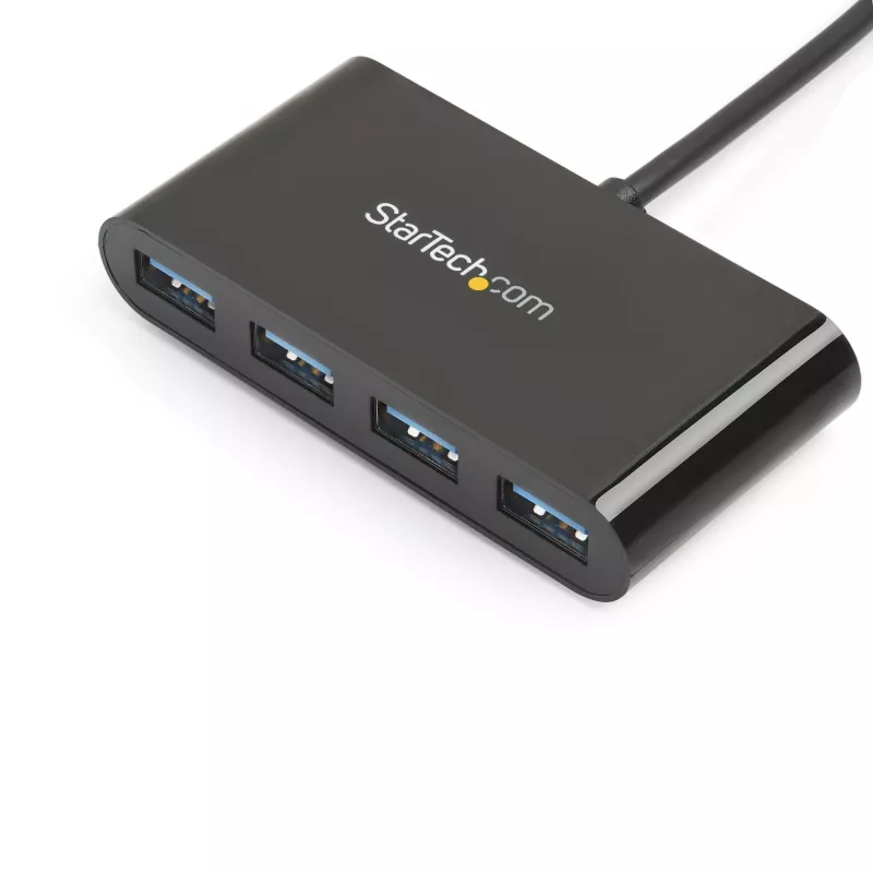 StarTech.com 4-port USB-C hub – USB-C na 4x USB-A – USB 3.0 hub – napájaný zbernice ~ 4-port USB-C hub – USB-C na 4x USB-A – USB 3.0 hub – 5 Gbps – napájaný zbernice