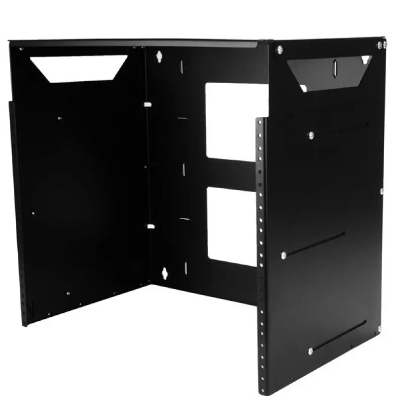 StarTech.com nástenný serverový rack s integrovanou policou – masívna oceľ – 8U