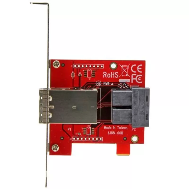 StarTech.com Mini-SAS adaptér – duálny SFF-8643 na SFF-8644 – s plnou a nízkoprofilovou konzolou – 12 Gbit/s