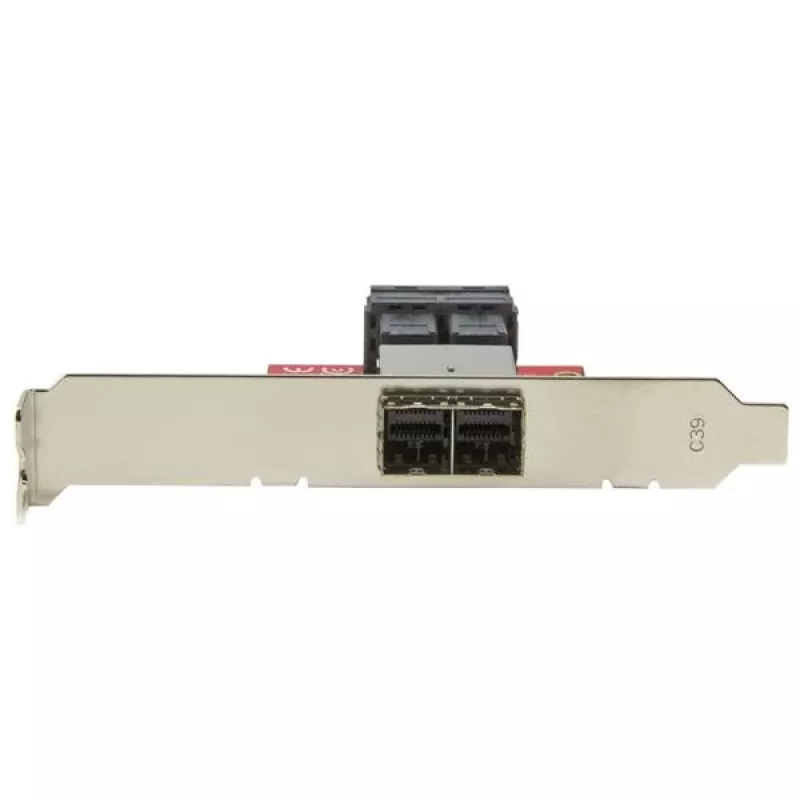StarTech.com Mini-SAS adaptér – duálny SFF-8643 na SFF-8644 – s plnou a nízkoprofilovou konzolou – 12 Gbit/s