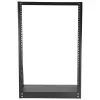 StarTech.com 2-stĺpikový 16U vysokovýkonný desktopový serverový rack, malý otvorený 19