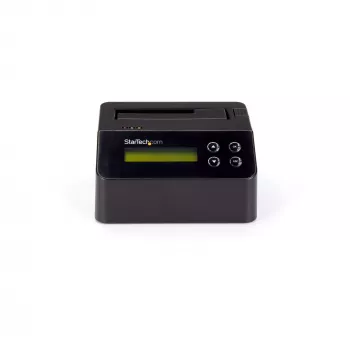 StarTech.com jednošachtový vymazávač pevných diskov, samostatný HDD/SSD sanitizer, 4Kn, USB 3.0 na SATA III (6 Gbit/s), 9 režimov vymazania, LCD displej, bezpečné vymazanie pevných diskov sanitizer dock, DB-9 tlačový port, TAA kompatibilný