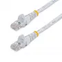 StarTech.com Cat5e Ethernet patch kábel s RJ45 konektormi bez západky – 0,5 m, biely