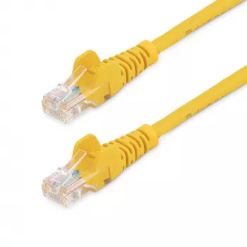 StarTech.com Cat5e Ethernet patch kábel s RJ45 konektormi bez západky – 5 m, žltá