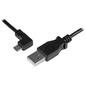 StarTech.com Micro-USB nabíjací a synchronizačný kábel M/M – ľavozahnutý Micro-USB – 24 AWG – 0,5 m