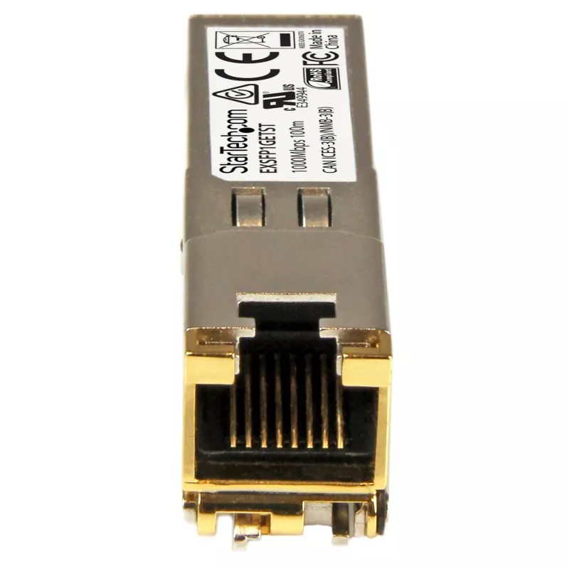 StarTech.com Juniper EX-SFP-1GE-T kompatibilný SFP transceiver modul – 10/100/1000BASE-T ~ Juniper EX-SFP-1GE-T kompatibilný SFP modul – 1000BASE-T – SFP na RJ45 Cat6/Cat5e – 1GE Gigabit Ethernet SFP – RJ-45 100 m