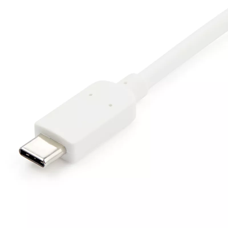 StarTech.com USB-C na HDMI 2.0 adaptér s Power Delivery – 4K 60Hz USB Type-C na HDMI displej video konvertor – 60W PD priechodné nabíjanie – kompatibilný s Thunderbolt 3 – biely