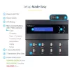 StarTech.com samostatný 1-na-7 USB USB flash duplikátor a vymazávač, multi-USB flash kopírovač, systémová a súborová aj celodisková kópia s 1,5 GB/min, jednoduché a 3-prechodové vymazanie, LCD displej – TAA