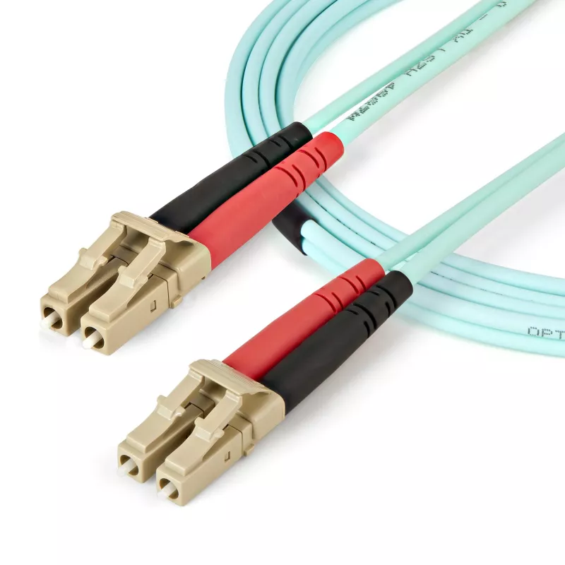 StarTech.com 5 m (16.4ft) LC/UPC na LC/UPC OM4 multimode optický kábel, 50/125µm LOMMF/VCSEL zipcord vlákno, 100G, nízky útlm vloženia – LSZH optický patch kábel
