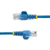 StarTech.com Cat5e Ethernet patch kábel s RJ45 konektormi bez zaistenia – 10 m, modrý
