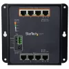 StarTech.com priemyselný 8-portový Gigabit PoE switch – 4 x PoE+ 30W – Power Over Ethernet – spevnený GbE Layer/L2 managed switch – robustný vysokovýkonný Gigabit sieťový switch IP-30/-40 °C až +75 °C – TAA