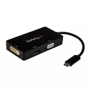 StarTech.com USB-C multiport video adaptér – 3-in-1 – 4K 30 Hz – čierny