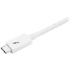 StarTech.com Thunderbolt 3 kábel – 20Gbps – 2 m – biely – kompatibilný s Thunderbolt, USB a DisplayPort