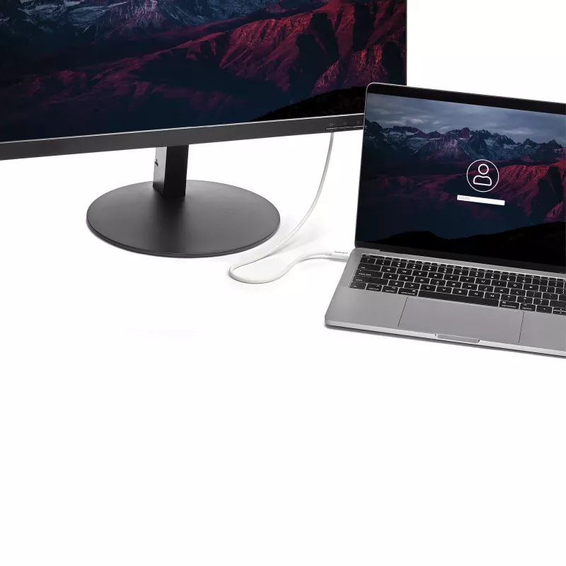 StarTech.com Thunderbolt 3 kábel – 40 Gbit/s – 0,5 m – biely – kompatibilný s Thunderbolt, USB a DisplayPort